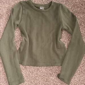 Essentials Forest Green Long Sleeve Tee